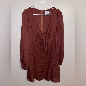 COPY - Long Sleeved Linen Dress